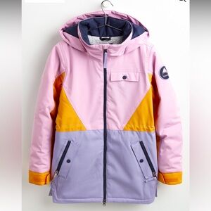 Girls' Burton Khione Jacket Jacket in Pink, Yellow, and Purple